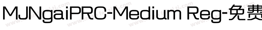MJNgaiPRC-Medium Reg字体转换